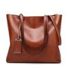 Женская сумка-тоут Sac Bolsa Feminina Totes Вощеная кожаная сумка-ведро Простая сумка через плечо с двумя ремнями для девушек