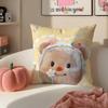 Chubby Cute Thai Character BButterbear Cushion Cover Pillowcase Short Plush Invisible zipper Room Sofa Cushion Cover