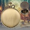 Bronze Two-Sided Pocket Watch Case with DND Dice, Thick Waist Chain - 2024 Edition