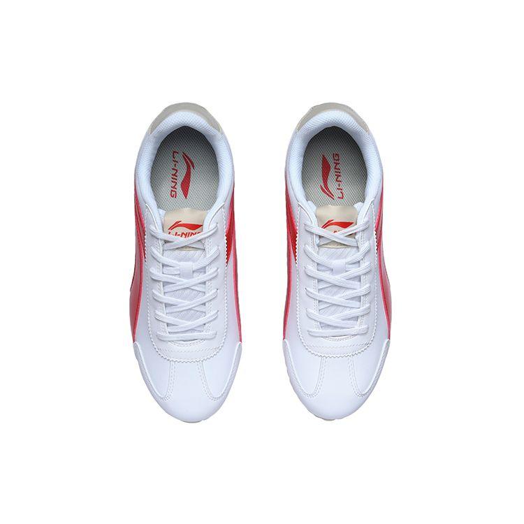 Li Ning 3K Classic Casual Running Shoes Women Sneakers White Red AGCR004-1