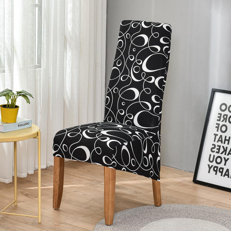 Чехол для стула с цветочным принтом и высокой спинкой, размер XL/M, эластичное платье для чехлов на стулья для столовой, свадьбы, банкета, домашнего декора
