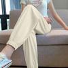 Loose Fit Ice Silk Foot Lantern Sweatpants with Drawstring for Spring and Summer
