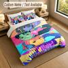 3Pcs Bedding Set Custom Name Text, 1 Sheet 2 Pillowcases Home Bed DecorDandadan