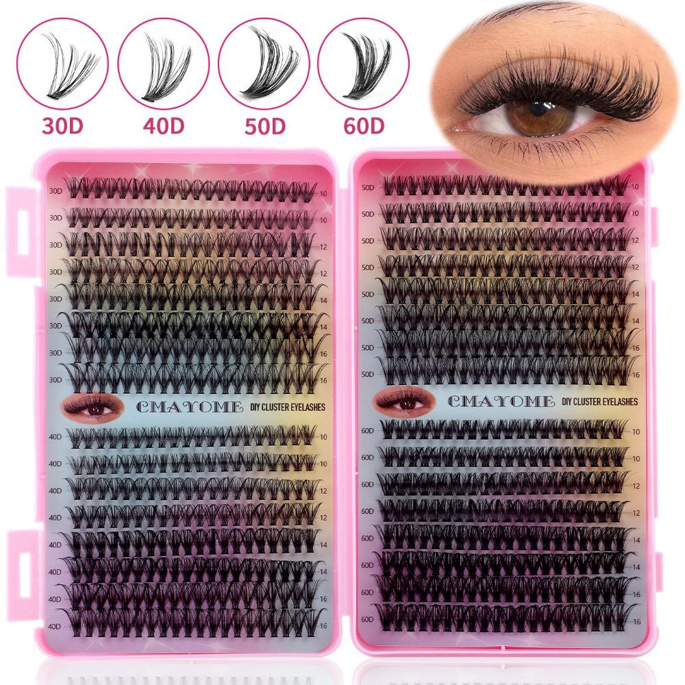 640Clusters Soft Curly False Eyelash DIY Individual Lash Beauty Tool Cluster Lashes Daily
