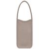 Le Foulonné 14 однотонный открытая ручка тиснение монограммы коровья кожа органайзер сумка очень маленький женский цвет голубиный серый 10186021P55