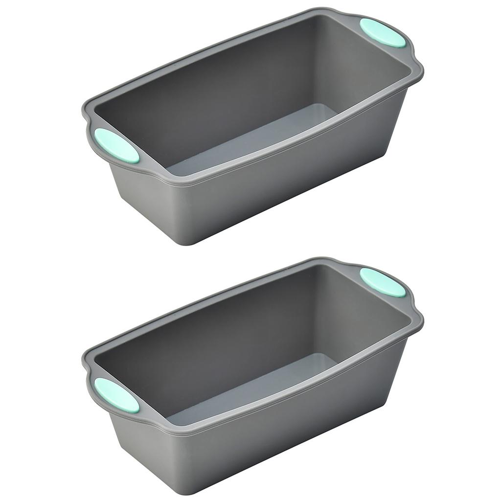 2 шт./набор Силиконовая форма для торта Бытовая выпечка Круглая форма для шифонового торта Прямоугольная форма для хлеба и тостов Кухонные инструменты для выпечки
