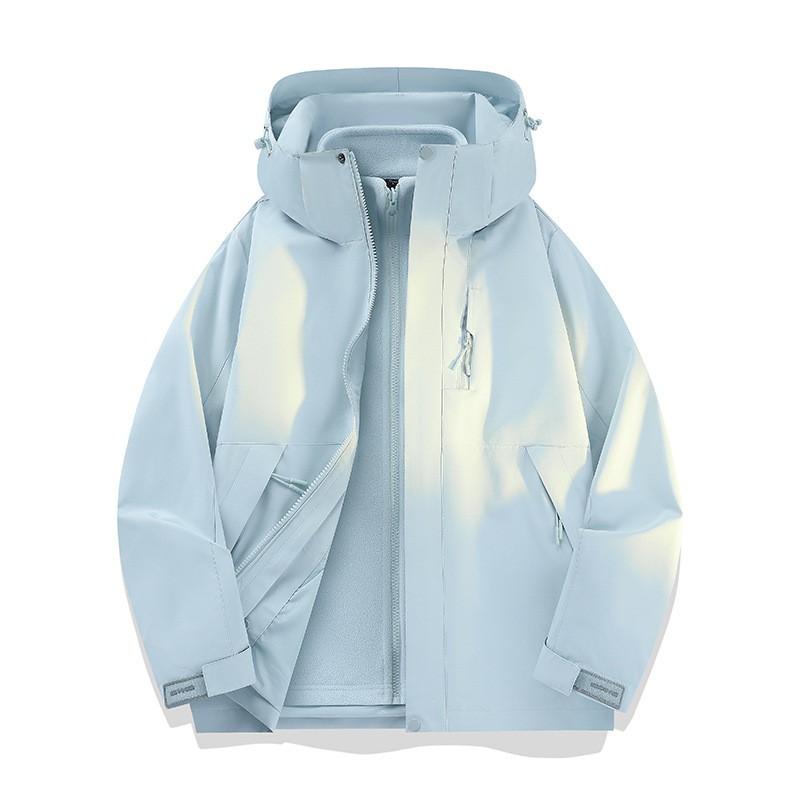 3-in-1 Detachable Hiking Jacket With Graphene Liner Windproof Waterproof Outdoor Coat