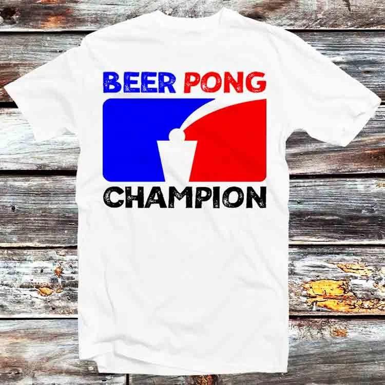 Футболка Чемпион по Бирпонгу Игрок Пабного Геймера Игрок T Shirt B1176