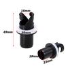 2Pcs Inflatable Boat Kayak Air Valve Adapter Inflation Air Foot Pump Hose Adapter Valve Connector