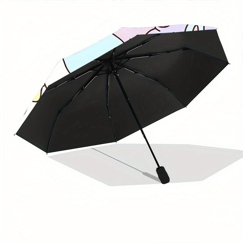 1pc Unicorn & Cinnamoroll Idea Automatic Opening and Closing Umbrella - Small Umbrella Suitable for Various Occasions, Portable 3-Fold Small Umbrella