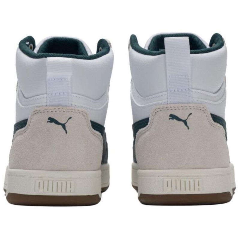 PUMA Caven 2.0 Mid Retro Unisex Stylish Versatile Thin Sole Mid Cut Casual Skate Shoes White Beige Green 402242-03