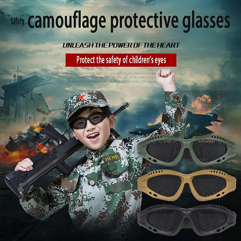 1 шт. Очки для охоты и пейнтбола Защитные очки Сетчатые стальные Airsoft Сетчатые очки Ударопрочность Защита глаз для игр