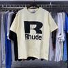 Summer new European and American trendy brand R unisex couple's loose pullover short-sleeve T-shirt, youth short-sleeve T-shirt