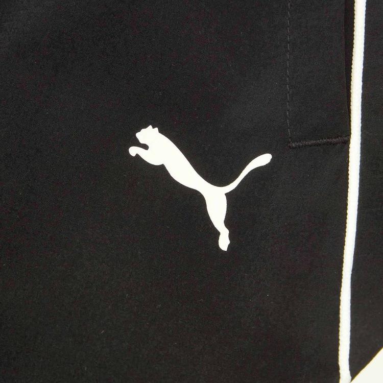 Puma Брюки 1948 SS25 Логотип бренда Быстросохнущие Спортивные Цветной блок Универсальные Тканые Длинные Детские Быстросохнущие Брюки Детский низ Черный Белый 950435-01