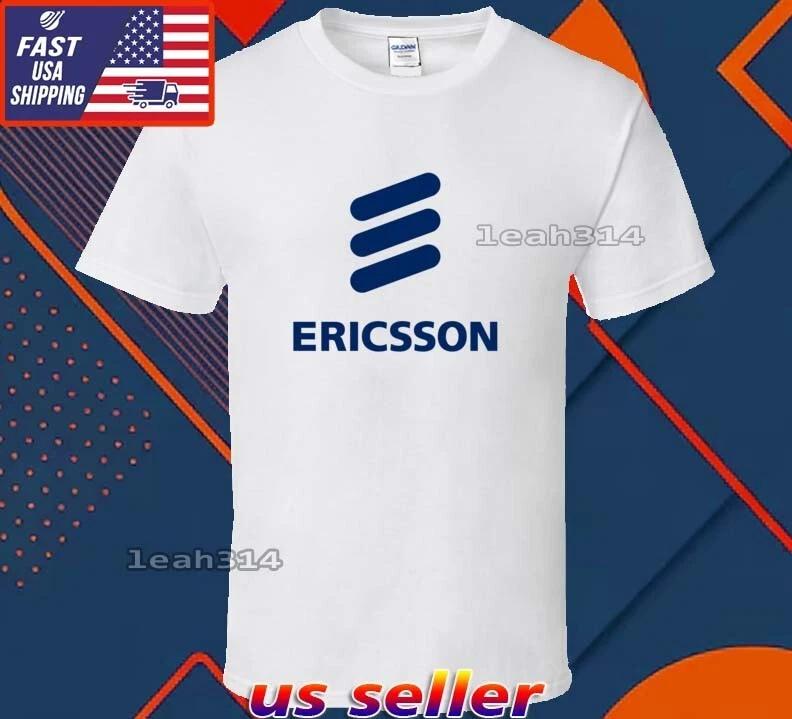 НОВАЯ ФУТБОЛКА ERICSSON ЛОГОТИП Футболка СМЕШНАЯ АМЕРИКАНСКАЯ США УНИСЕКС РАЗМЕР S-5XL