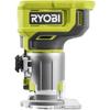 RYOBI - Affleureuse À Bois 18V ONE+ - 30 000 Tr/min - Pince 6 Mm - Avec 1 Pince De 6 Mm, 1 Mèche De Coupe, Clé, Guide - RTR18-0