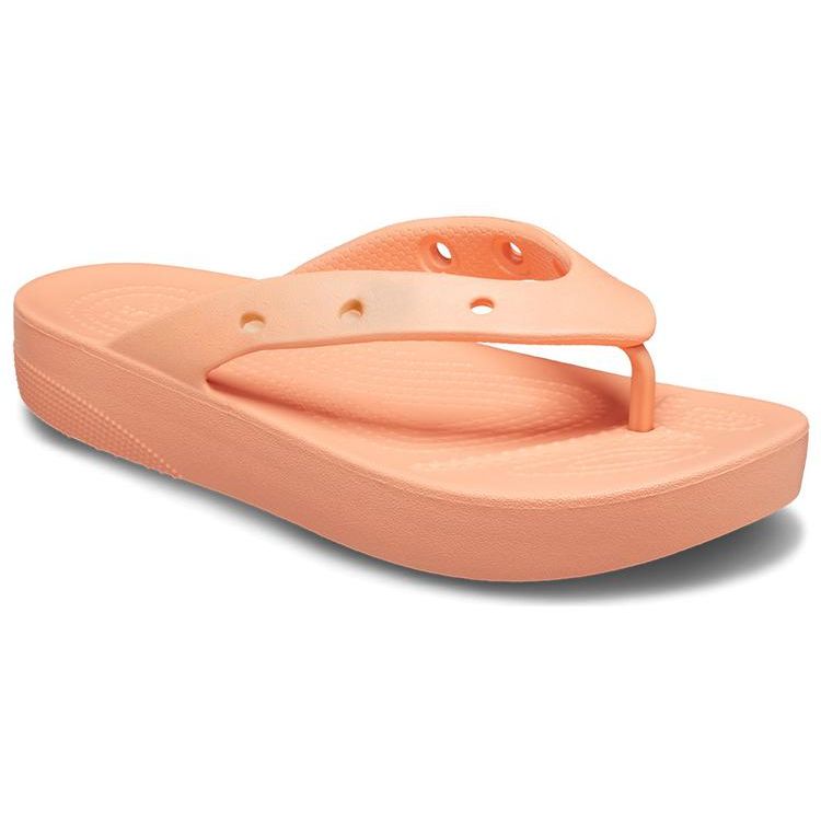 Crocs Классические шлепанцы Cloud Женская обувь Папайя-красный 207714-83E