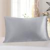 Pillowcase Pillow Cushion Cover with Zipper Solid Color Friendly To Skin Wear Resistant Washable Easy-care Faux Silk Cushion Case Pillowslip