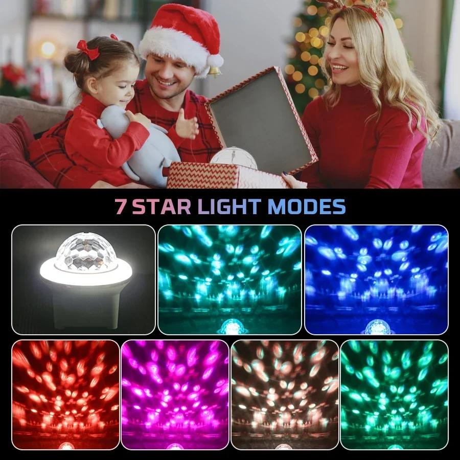 Starry Projector Galaxy Night Light with Ocean Wave Music Speaker Sky Light Projector for Bedroom Decoration Birthday Gift Party