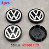 For VW Volkswagen Jetta MK5 Golf 4pcs 55mm 56mm 65mm 70mm 76mm Car Wheel Center Hub Caps Cover For VW Volkswagen Golf Polo Passa
