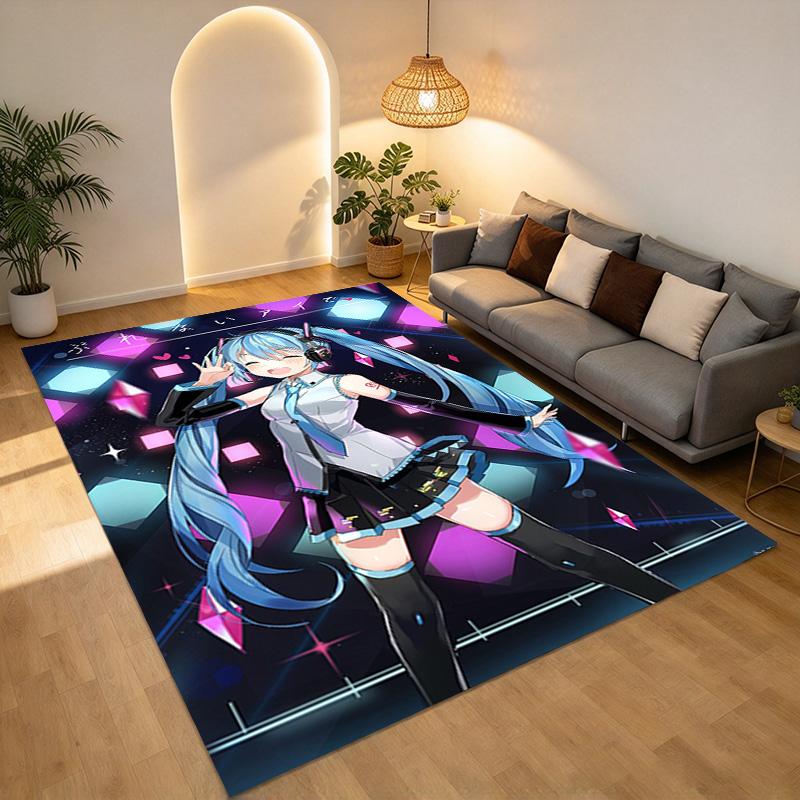 Vocaloid Dance Living Room Nonslip Area Rug Soft Carpet For Bedroom Game Playroom Sofa Office Home Decor Doormat Christmas Gift C930157
