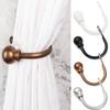 2PCS Durable Hold Simple Curtain Loop Holder U Shaped Metal Tieback Tassel Arms Hooks