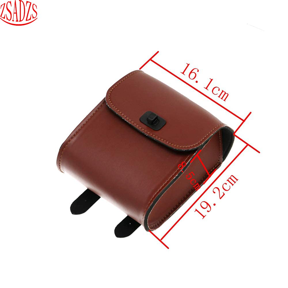 ZSADZS Мотоциклетная Боковая Сумка Роскошная Сумка Для Инструментов Дорожная Туристическая Кожаная Сумка Водонепроницаемая Кожа (коричневый)