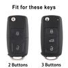 Для Vw Volkswagen Amarok Polo Golf 4 5 6 Mk4 Bora Jetta Altea Alhambra Passat B5 B6 B7 2/3 Кнопки ТПУ Чехол Чехол для ключа автомобиля