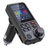 Bluetooth FM-передатчик, 1,8-дюймовый дисплей QC3.0 Адаптер для быстрого зарядного устройства Беспроводной Bluetooth-приемник Комплект громкой связи