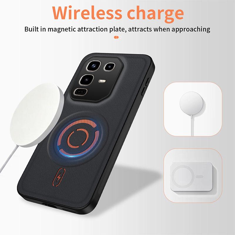 Магнитный чехол с защитой от ударов для Magsafe для infinix Note 50 4G, Чехол для беспроводной зарядки для infinix Note 50 Pro