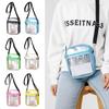 Storage Bag PVC Transparent Bag Square Waterproof Crossbody Bag Portable Women Handbag  Women