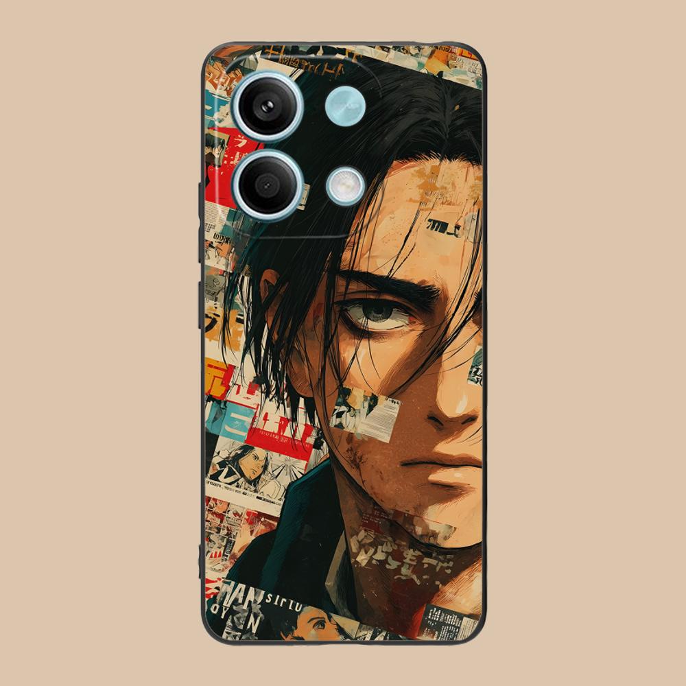 Матовый ТПУ чехол для мобильного телефона AOT Eren Yeager для Xiaomi 15 14 13 12 Mi 11 T Ultra Lite Pro S X 5G Цветная печать