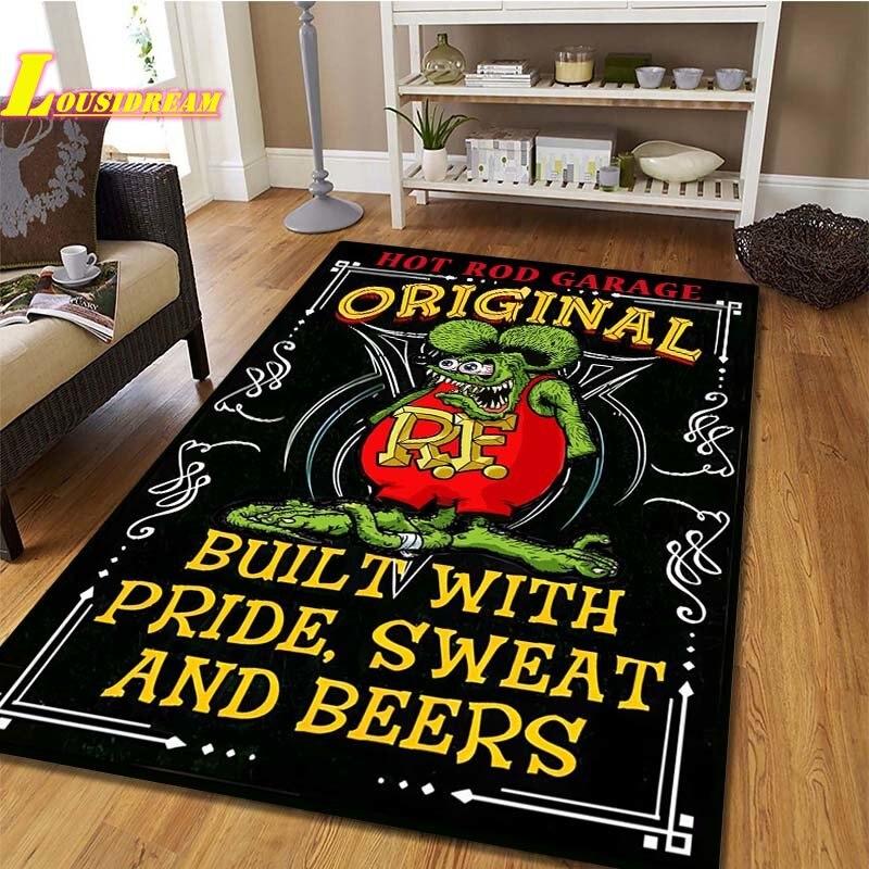 Коврик в стиле крыса в стиле фанк, детский игровой ковер для ползания, ковер для гостиной, спальни, кухни, ванной комнаты, балкона, противоскользящий коврик, реквизит для фотосъемки