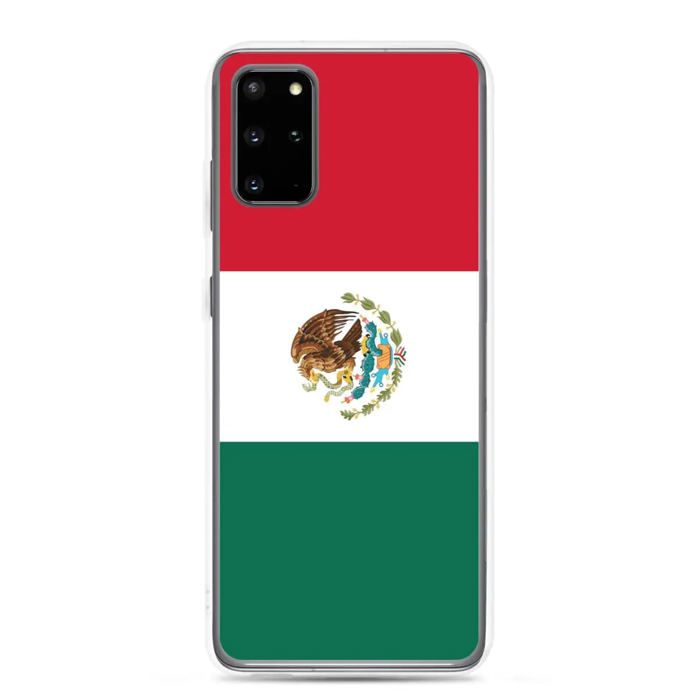 Coque Téléphone – Drapeau du Mexique – Compatible Samsung Galaxy S22 Plus – Étui Souple – Résistant et Antichoc – Pixelforma
