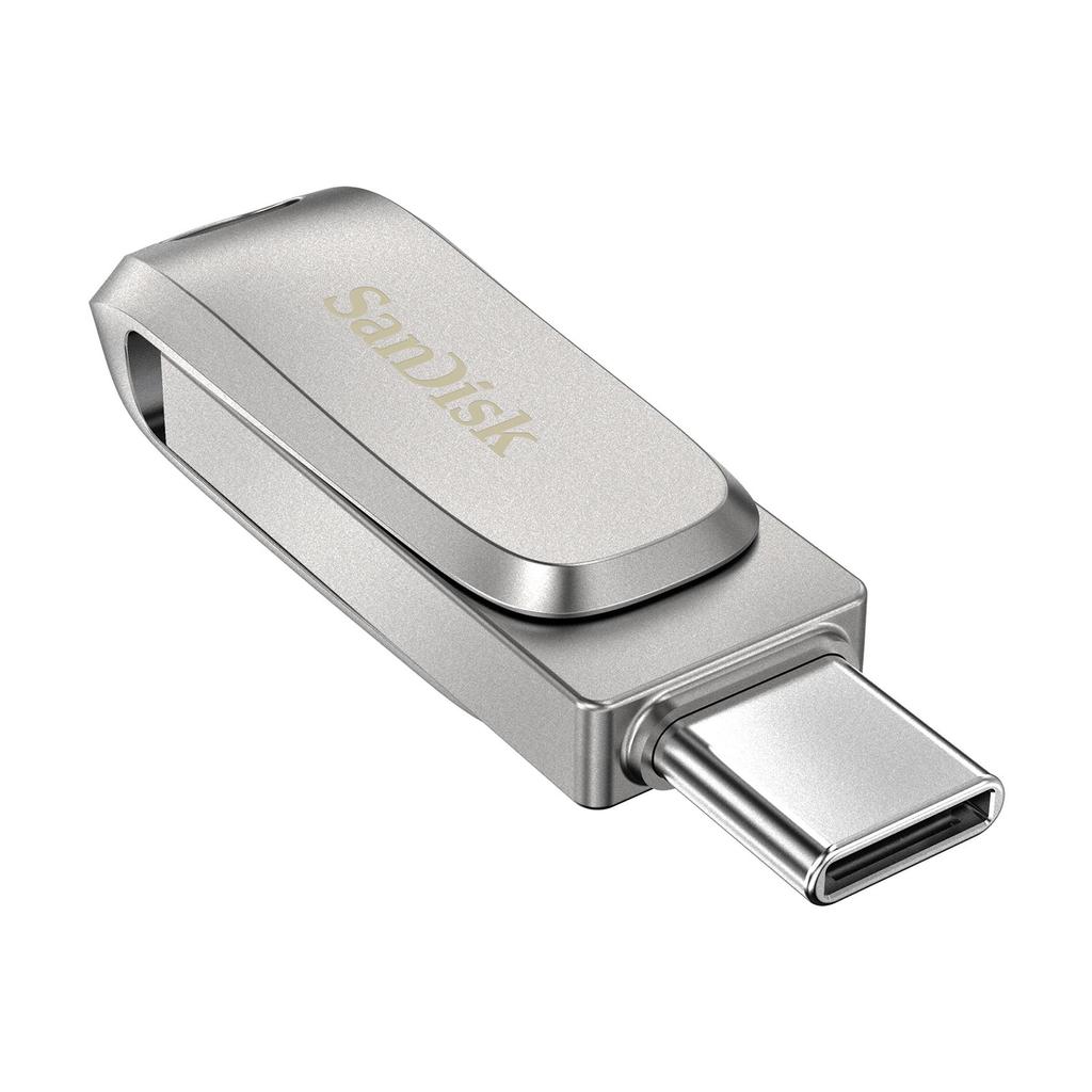 SanDisk 128 ГБ USB Type-C OTG 2-в-1 флеш-накопитель sandisk ultrd Dual Drive Luxe 64 ГБ 256 ГБ 512 ГБ Металлический USB-накопитель Для ПК/Mac/iPad/Телефона