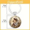 Virgin Blessed Mary Artistic Round Keyring Keychain For Faith Gifts Inspiration