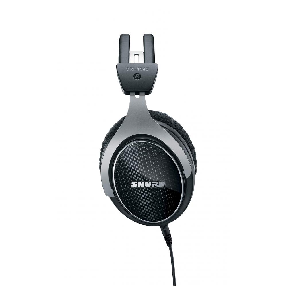 Shure Premium Studio Headphones SRH1540-BK-A Black Sealed Wired Cable Detachable Music Production Monitoring Monitor Studio Professional Specification