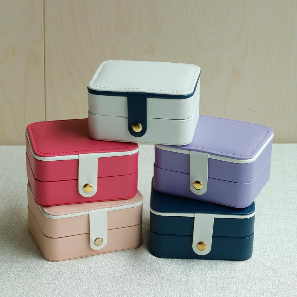 Portable Jewelry Casket Packaging Box Makeup Organizer For Exquisite Cosmetic Beauty Case Container Graduation Events Gift