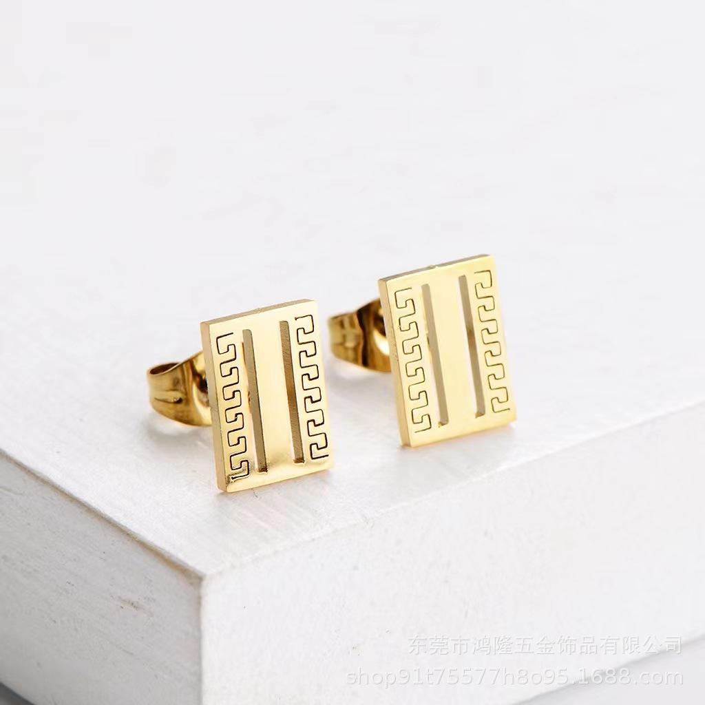 Ожерелье Женский стиль Ключица Цепочка Темперамент Серьги Подвеска Гальванопокрытие Южная Америка Африка