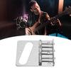 Metal Electric Guitar Bridge Silver Metal Saddle Bridge Fixed Guitar Bridge  Electric Guitar