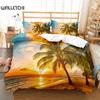 Hawaii Duvet Cover Set Beach Sea Quilt Cover For Kids Boys Girls Bedding Set Summer Themed Comforter Cover King Queen Full Size