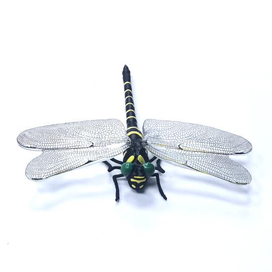 Fake Dragonfly Decoration with Lanyard/Pin Portable Outdoor Camping Gnats Fly Repellent Simulated 3D Dragonfly Model Ornament Kids Educational Toy