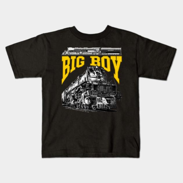 Boys Girls Soft Cotton Graphic Tees Big Boy 4014 Steam Locomotive Illustration. Union Pacific Class 4000. Gpen Fp Breathable Daily School Wear Kids T-