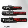 1pcs/set Car Door Fender Side Sticker Emblem Badge Decal TRD Pro Sport Off Road Fit For Tacoma 1998-2019 Racing Car Styling