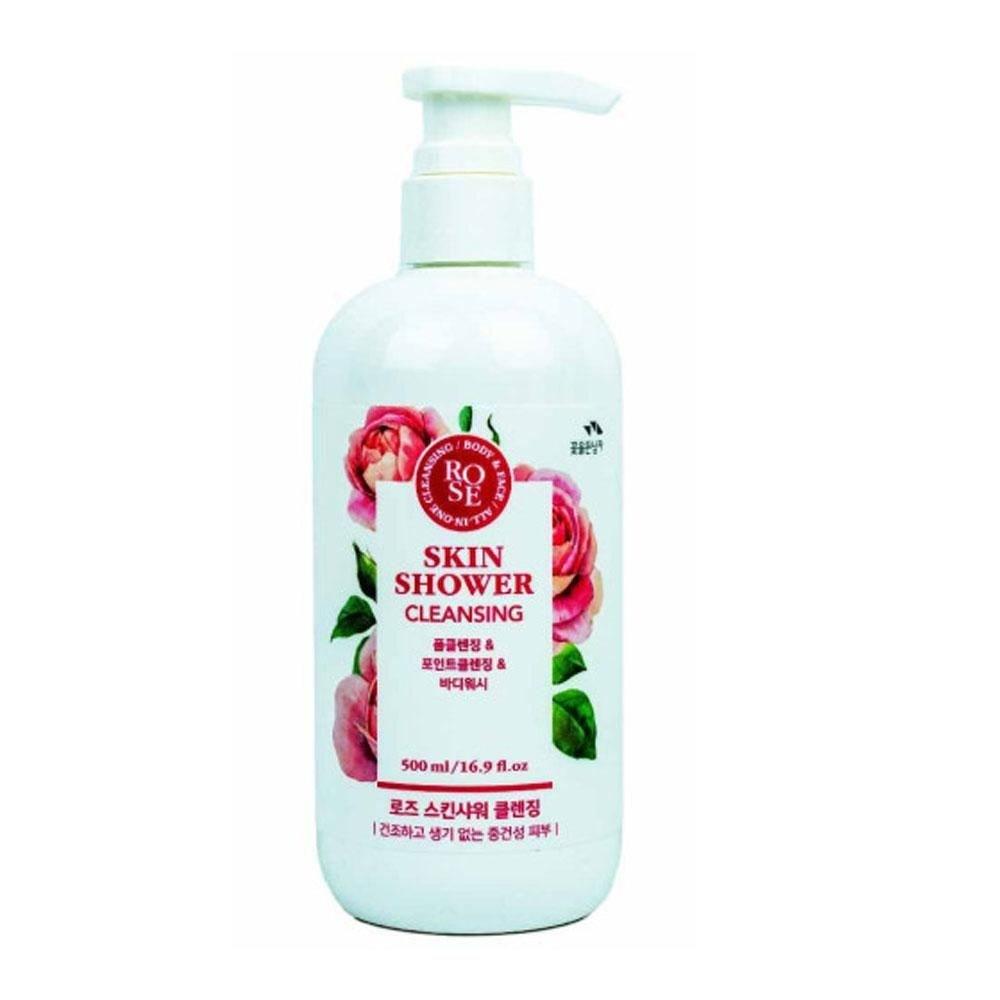 sol0822HQ Man Holding Flowers Rose Skin Shower Cleansing 500ml 1 pcs