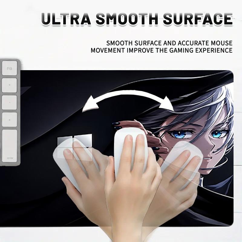 1Pc Dark Fantasy Windows Gaming Mouse Pad Keyboard Desk Mat Non-slip Rubber Lock Edge Waterproof Computer Mousepad for Office Home Decor Y1186