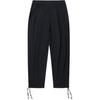 Li Ning X Jackie Chan Collaboration Solid Color Mid Waist Loose Straight Leg Casual Pants Men Bottoms Black AKXU557-2