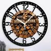 25cm Circular Iron Clock with a Sawtooth Hanger for Simple Wall Installation