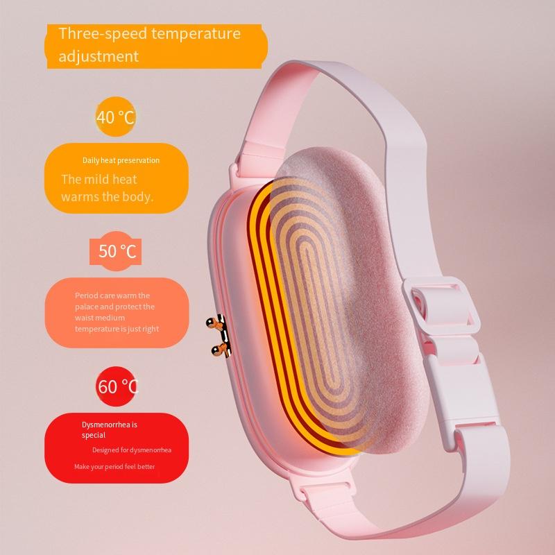 Menstrual Cramp Relief Heating Belt for Uterus, Vibrating Massage for Waist, Menstrual Pain Birthday Gift