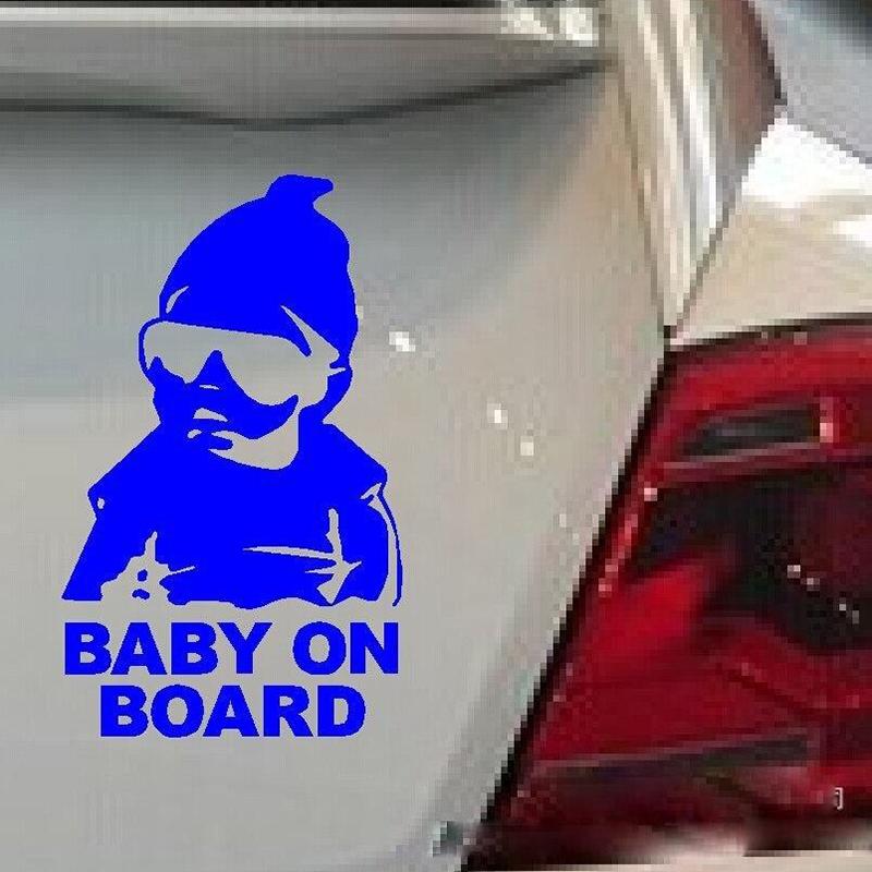 Наклейка Светоотражающие водонепроницаемые милые детские на борту предупреждающие виниловые наклейки на окна автомобиля